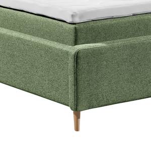 Lit boxspring Cerrave Tissu Luara: Vert olive