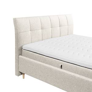 Lit boxspring Cerrave Tissu Luara: Ecru