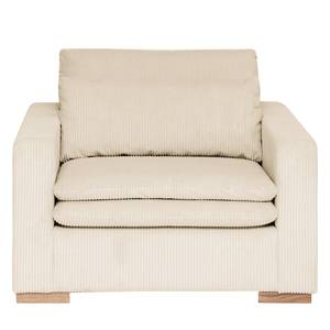 Fauteuil Dailman Corduroy Lola: Crèmekleurig