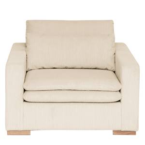 Fauteuil Dailman Corduroy Lola: Crèmekleurig