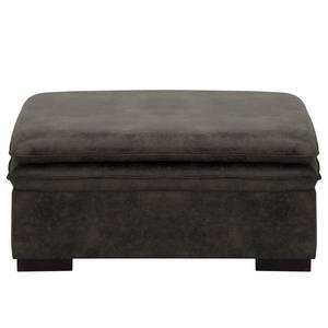 Repose-pieds capitonné Dailman Microfibre Goda: Anthracite - 105 x 90 cm