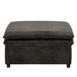 Repose-pieds capitonné Dailman Microfibre Goda: Anthracite - 105 x 90 cm