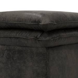 Gestoffeerde hocker Dailman Microvezel Goda: Antracietkleurig - 105 x 90 cm