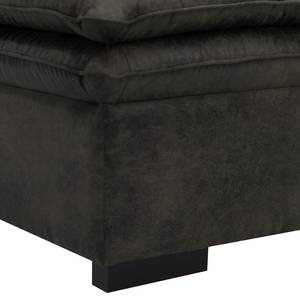 Repose-pieds capitonné Dailman Microfibre Goda: Anthracite - 105 x 90 cm