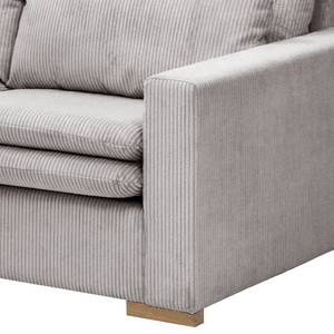 2,5-Sitzer Sofa Dailman Cordstoff Lola: Hellgrau