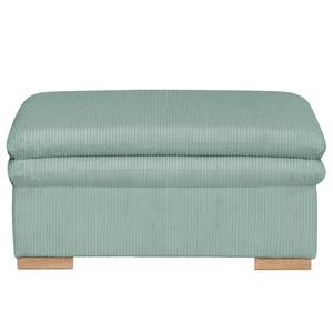 Gestoffeerde hocker Dailman Corduroy Lola: Lichtblauw - 105 x 90 cm