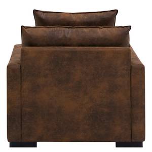 Fauteuil Lennox Microfibre Goda: Marron chocolat