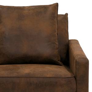 Fauteuil Lennox Microfibre Goda: Marron chocolat