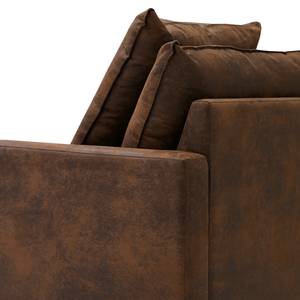 Fauteuil Lennox Microfibre Goda: Marron chocolat