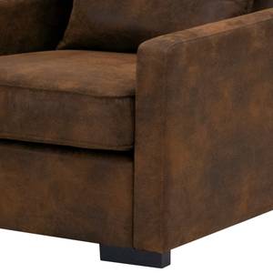 Fauteuil Lennox Microfibre Goda: Marron chocolat