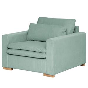 Fauteuil Dailman Velours côtelé Lola: Bleu clair