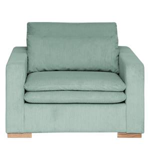 Fauteuil Dailman Velours côtelé Lola: Bleu clair