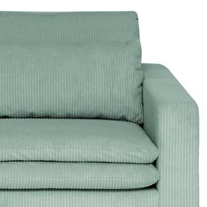 Fauteuil Dailman Velours côtelé Lola: Bleu clair