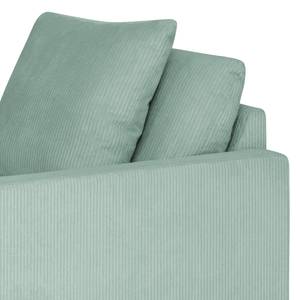 Fauteuil Lennox Velours côtelé Lola: Bleu clair