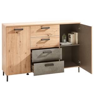 Dressoir Bostane Artisan eikenhouten look/betonnen look