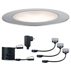 Inbouwlamp Plug & Shine Floor Eco roestvrij staal - zilverkleurig