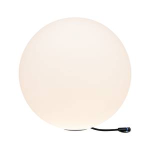 Wegeleuchte Plug & Shine Globe Kunststoff - Weiß - Durchmesser: 50 cm