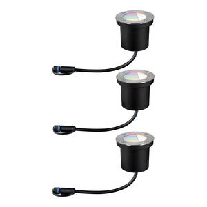 Lampada a incasso Plug & Shine Shio Alluminio - Argento - 5 pezzi