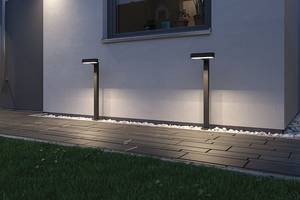 Padverlichting Plug & Shine Ito Horizon. aluminium - grijs - 28 x 110 cm