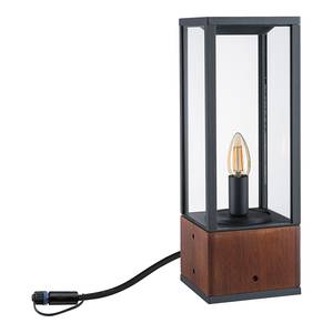 Illuminazione outdoor Venea Legno massello di teak / Ferro - Grigio / Marrone - Altezza: 40 cm