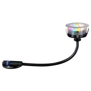 Lampada incasso Plug & Shine Floor 2W Alluminio / Materiale plastico - Argento - Set da 1 - RGB /  Multicolore