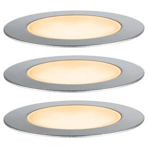 Inbouwlamp Plug & Shine Floor 2W aluminium/kunststof - zilverkleurig - 5-delige set - Warm wit