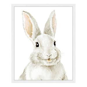 Quadro Bunny Faggio massello / Vetro acrilico - Bianco - 43 x 53 cm