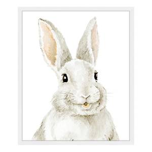 Quadro Bunny Faggio massello / Vetro acrilico - Bianco - 53 x 63 cm