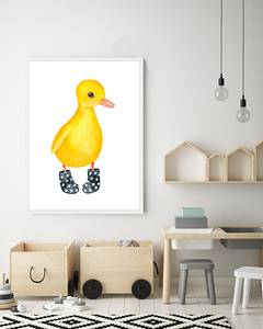 Bild Little Funny Duckling Buche Massiv / Acrylglas - Weiß - 63 x 83 cm