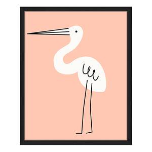 Afbeelding Modern Stork massief beukenhout/acrylglas - zwart - 43 x 53 cm