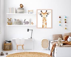 Bild The Giraffe Buche Massiv / Acrylglas - Naturell - 43 x 53 cm