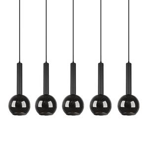 Suspension Clayton Verre fumé / Fer - Nb d'ampoules : 5