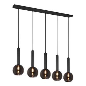 Suspension Clayton Verre fumé / Fer - Nb d'ampoules : 5