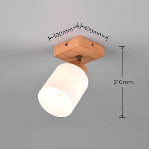 Lampada da soffitto Assam Vetro opale - 1 punto luce - Numero di lampadine necessarie: 1