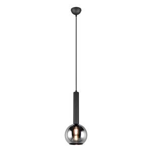 Plafondlamp Clayton rookglas/ijzer - Aantal lichtbronnen: 1