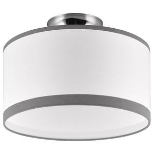 Lampada da soffitto Davos Tessuto / Ferro - 2 punto luce - Argento