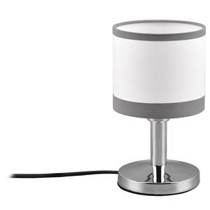 Lampe Davos Tissu / Fer - 1 ampoule - Argenté