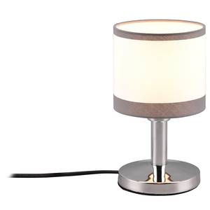 Lampe Davos Tissu / Fer - 1 ampoule - Argenté