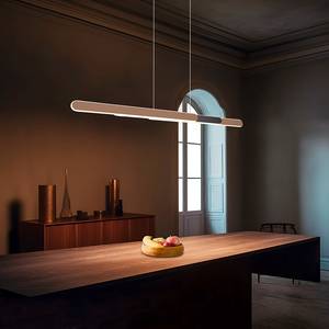 Lampada a LED Helios Ferro - 1 punti luce - Marrone - Larghezza: 130 cm