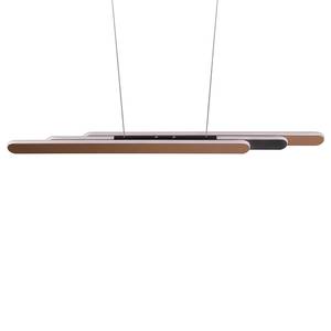 Suspension LED Helios Fer - 1 ampoule - Marron - Largeur : 130 cm