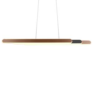 Lampada a LED Helios Ferro - 1 punti luce - Marrone - Larghezza: 130 cm