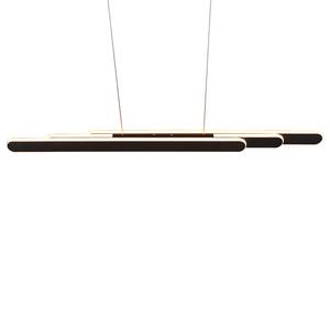 Suspension LED Helios Fer - 1 ampoule - Noir - Largeur : 130 cm