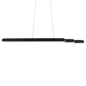 Suspension LED Helios Fer - 1 ampoule - Noir - Largeur : 130 cm