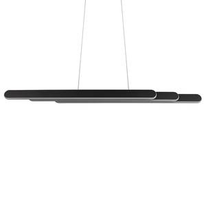 Lampada a LED Helios Ferro - 1 punti luce - Nero - Larghezza: 130 cm