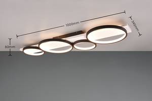 Plafonnier LED Medera Matière plastique / Fer - Largeur : 100 cm