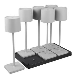 Lampes LED Fernandez - Lot de 6 Aluminium - 6 ampoules - Gris