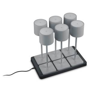 Lampes LED Fernandez - Lot de 6 Aluminium - 6 ampoules - Gris