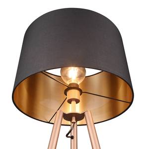 Lampadaire Colette Tissu / Fer - 1 ampoule - Noir