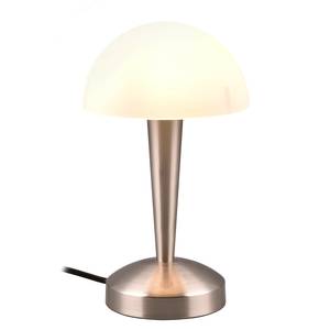 Lampe LED Canaria Verre opalin / Fer - 1 ampoule - Nickel mat