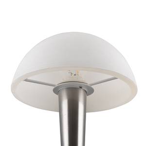 Lampe LED Canaria Verre opalin / Fer - 1 ampoule - Nickel mat